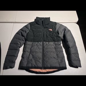 The North Face 550 Down Black Puffer Jacket Parka Coat Nuptse Women's Small